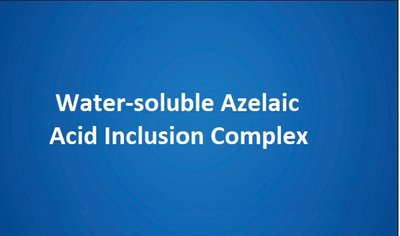 Complejo de inclusión de ácido azelaico soluble en agua